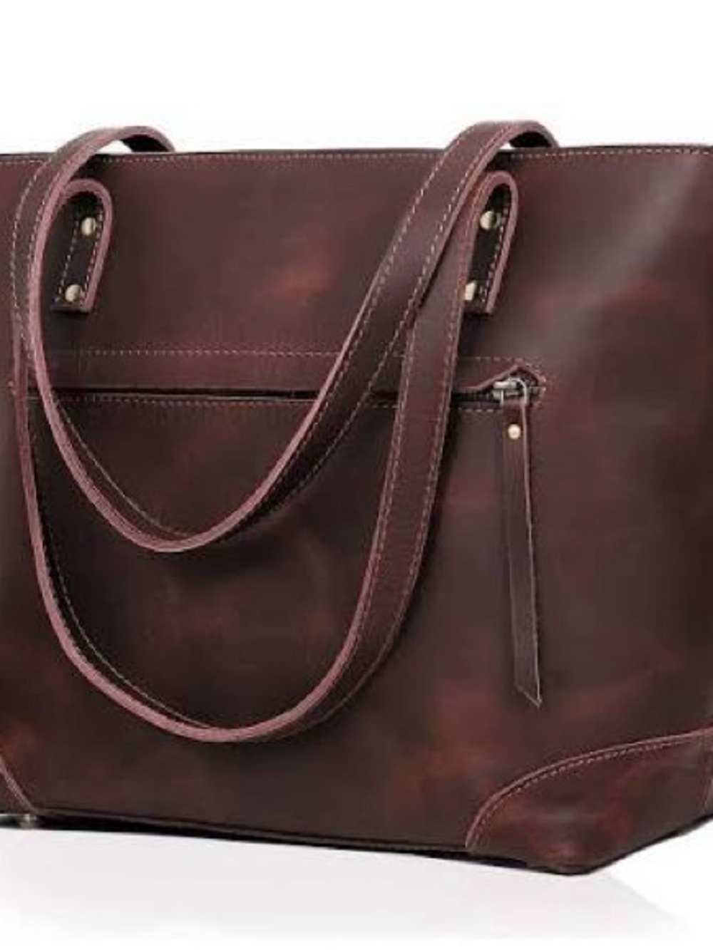 Montana Hudson Eva Laptop Tote in Deep brown. Like new, never used.